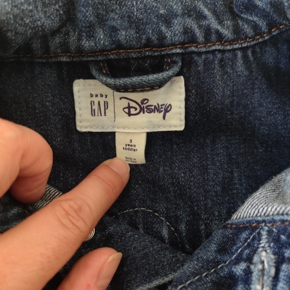 Baby Gap Disney Jean Jacket Mickey Mouse Denim Limitd Edition - Picture 5 of 6